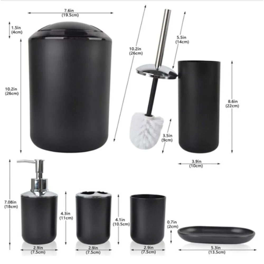 Set de Baño 6 en 1 – Orden y Estilo en un Solo Paso